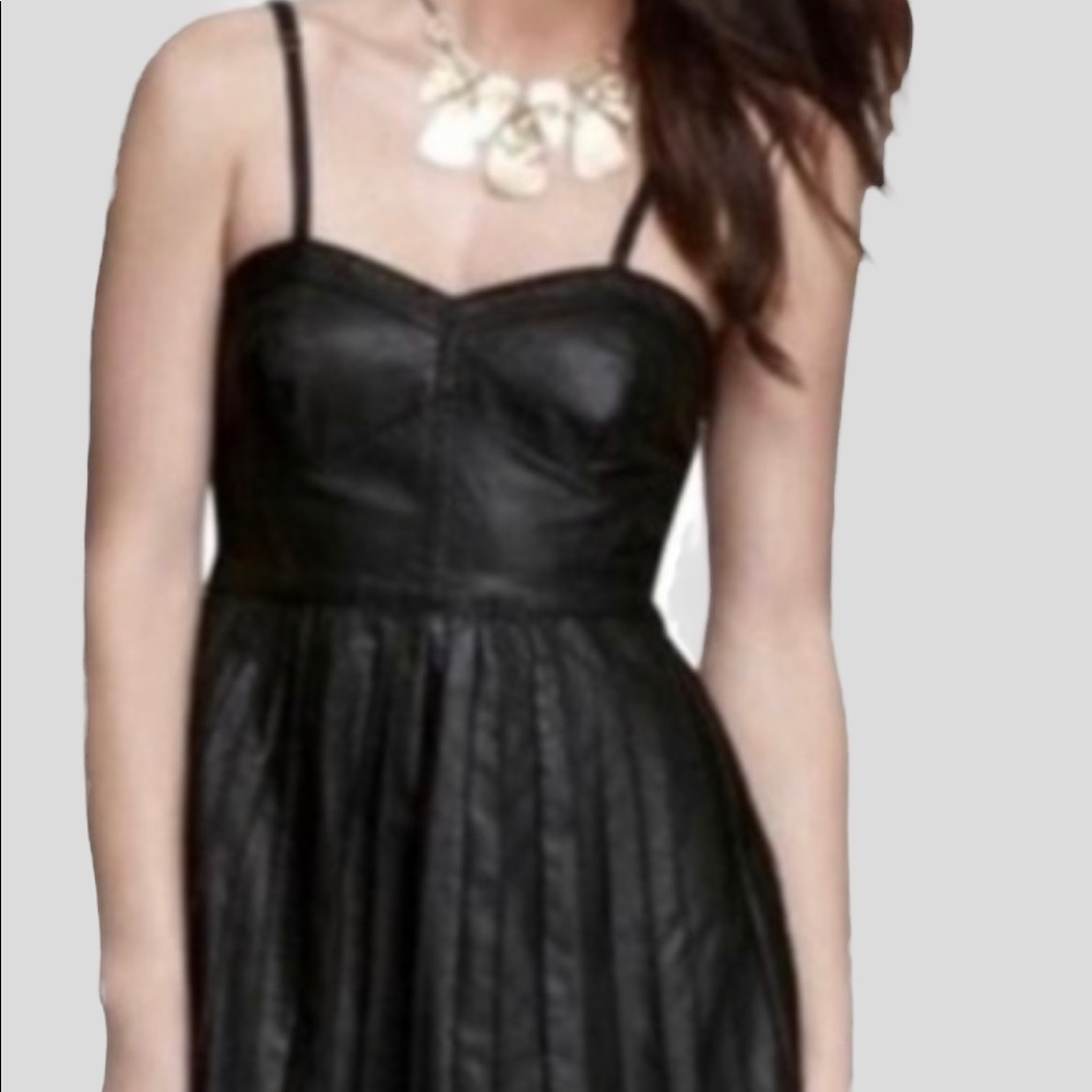 Free People leather like dress
